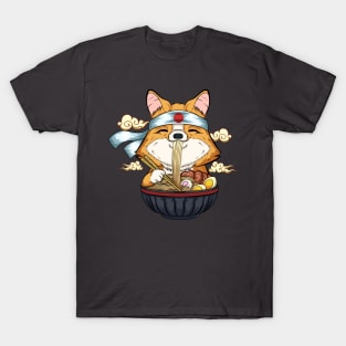 Chinese food  corgi lover noodles lovers T-Shirt